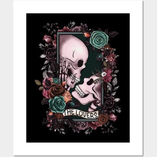 the lovers skeleton Posters and Art